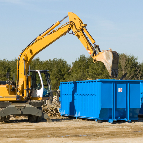 can i choose the location where the residential dumpster will be placed in Calhoun County MI